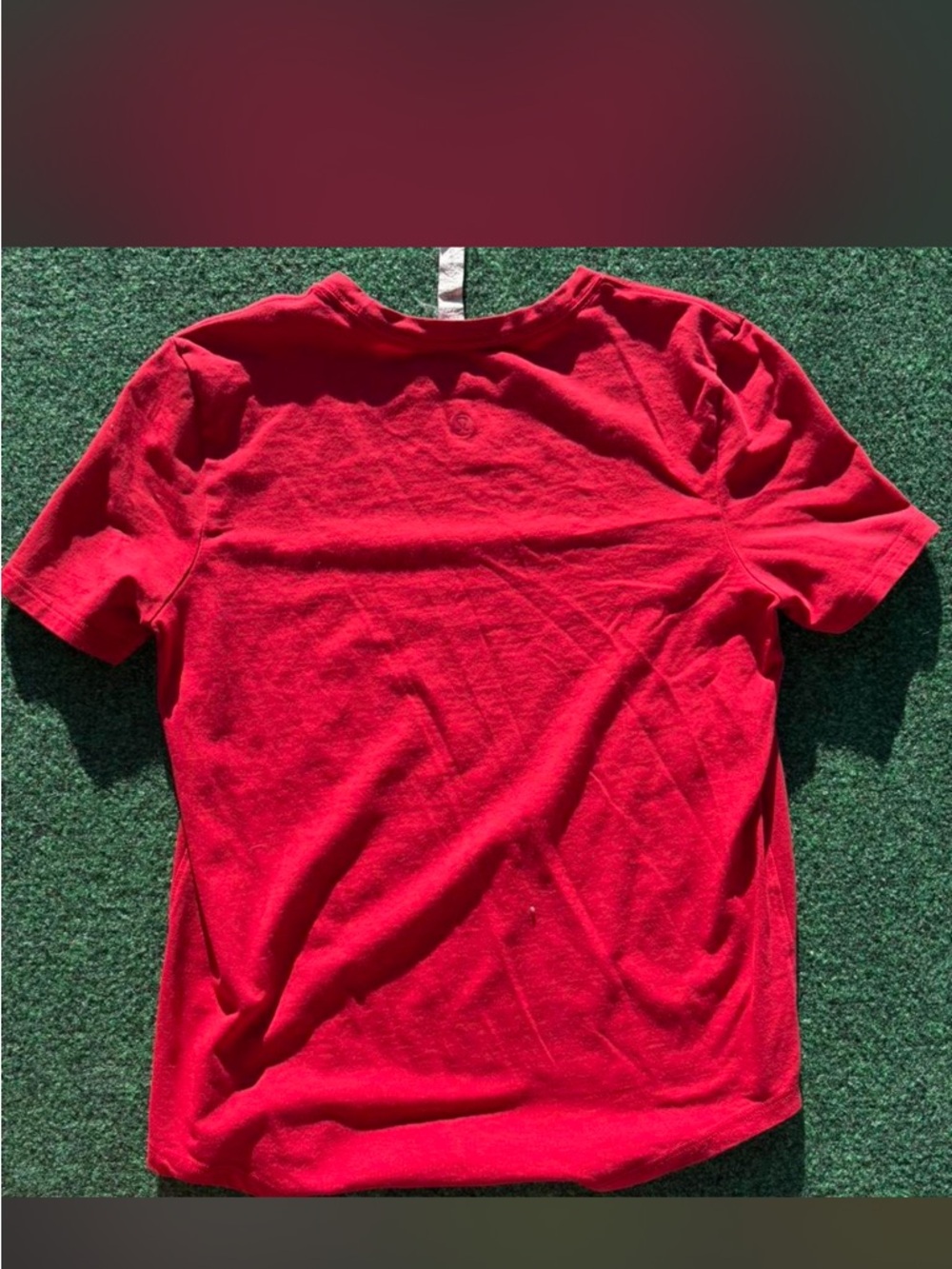 lululemon athletica Red Scuba Crewneck Tee and Shorts Set - Picture 6 of 6